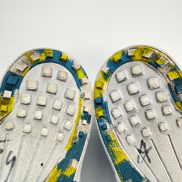 Hoka One One Evo XC Spikeless Running Shoes Men Sz 9 Blue Yellow 1108396 Lace Up - Picture 9 of 11